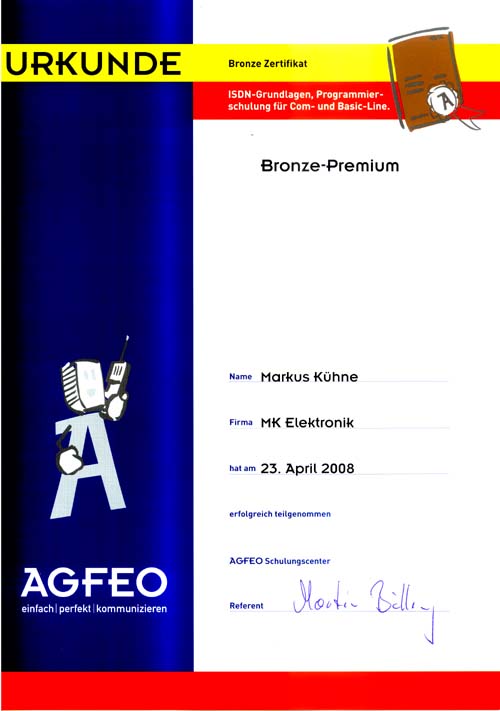 Agfeo Bronze